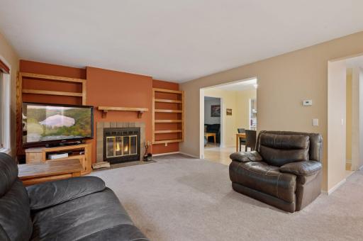 Formal Livingroom with Wood Burning Fireplace