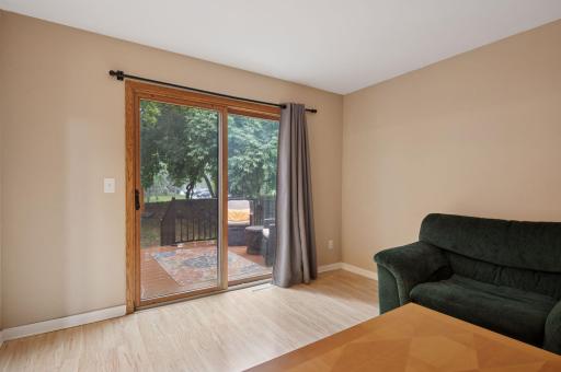 Step out to your private deck complete with Trex Decking and aluminum railings for limited maintenance.