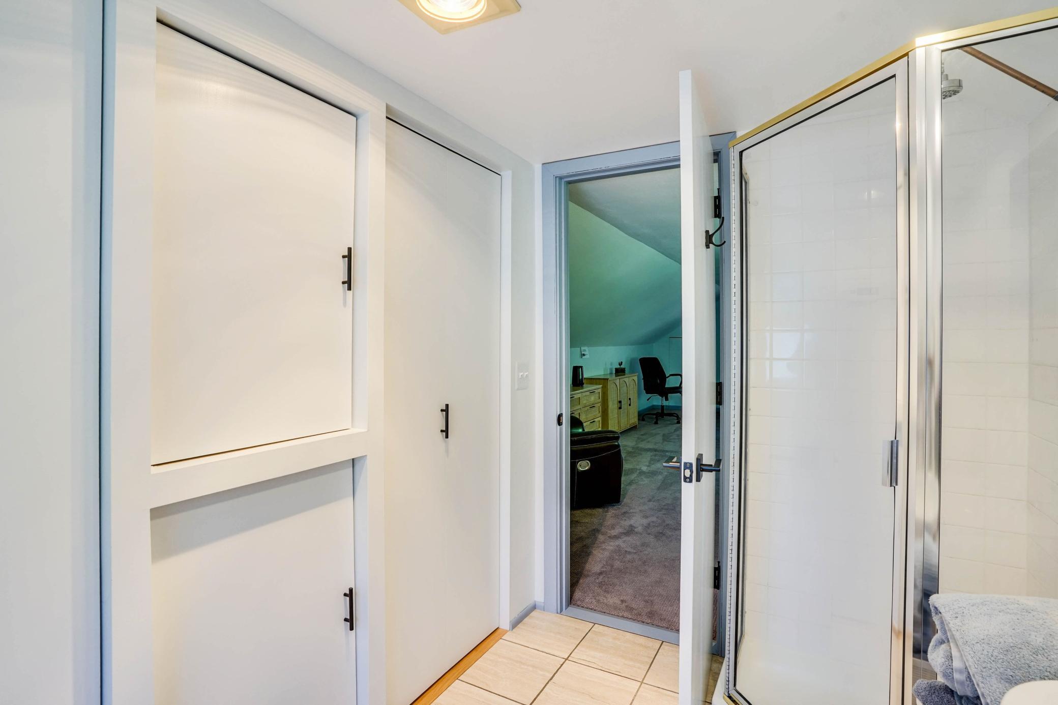 Large Closets in upper bathroom