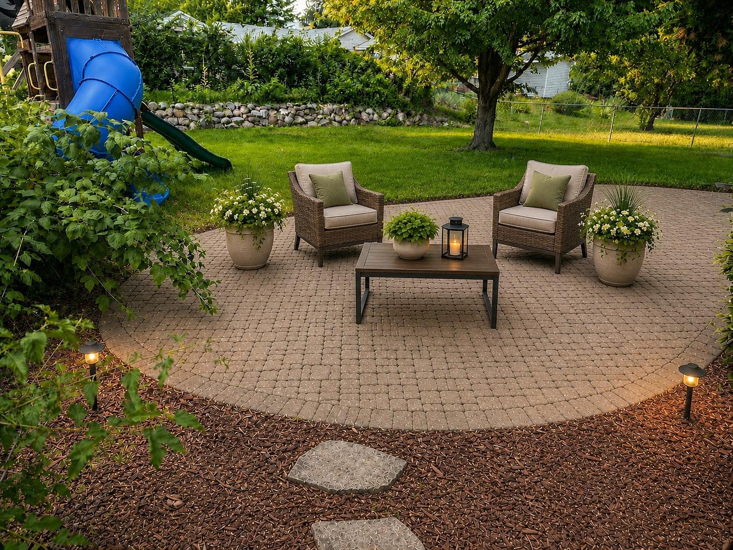 PAVER PATIO - Virtually staged