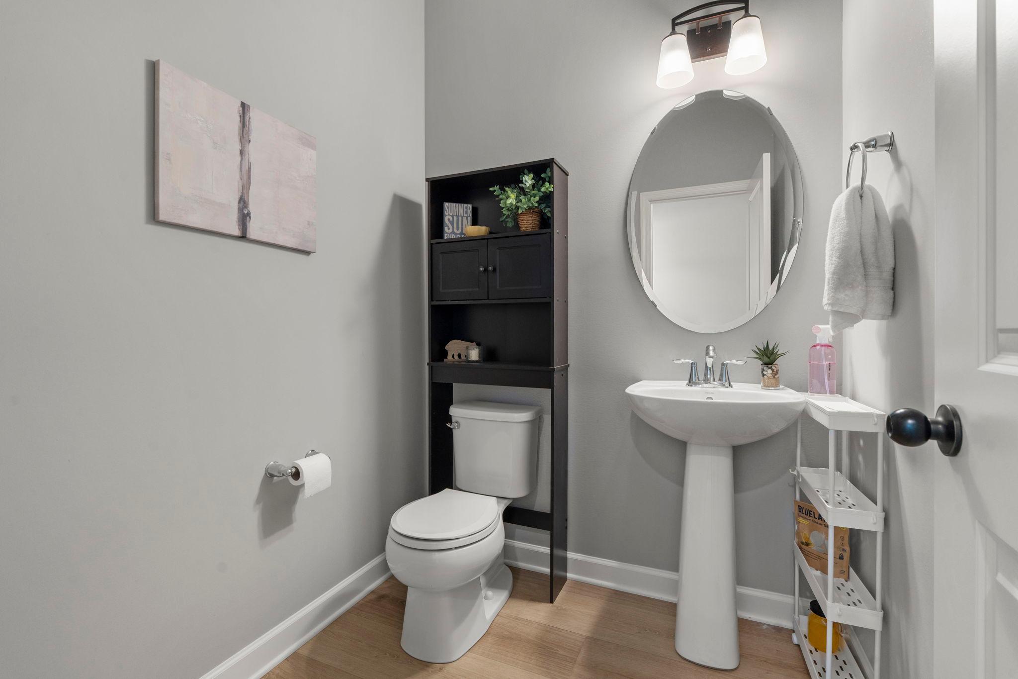 Main floor powder room