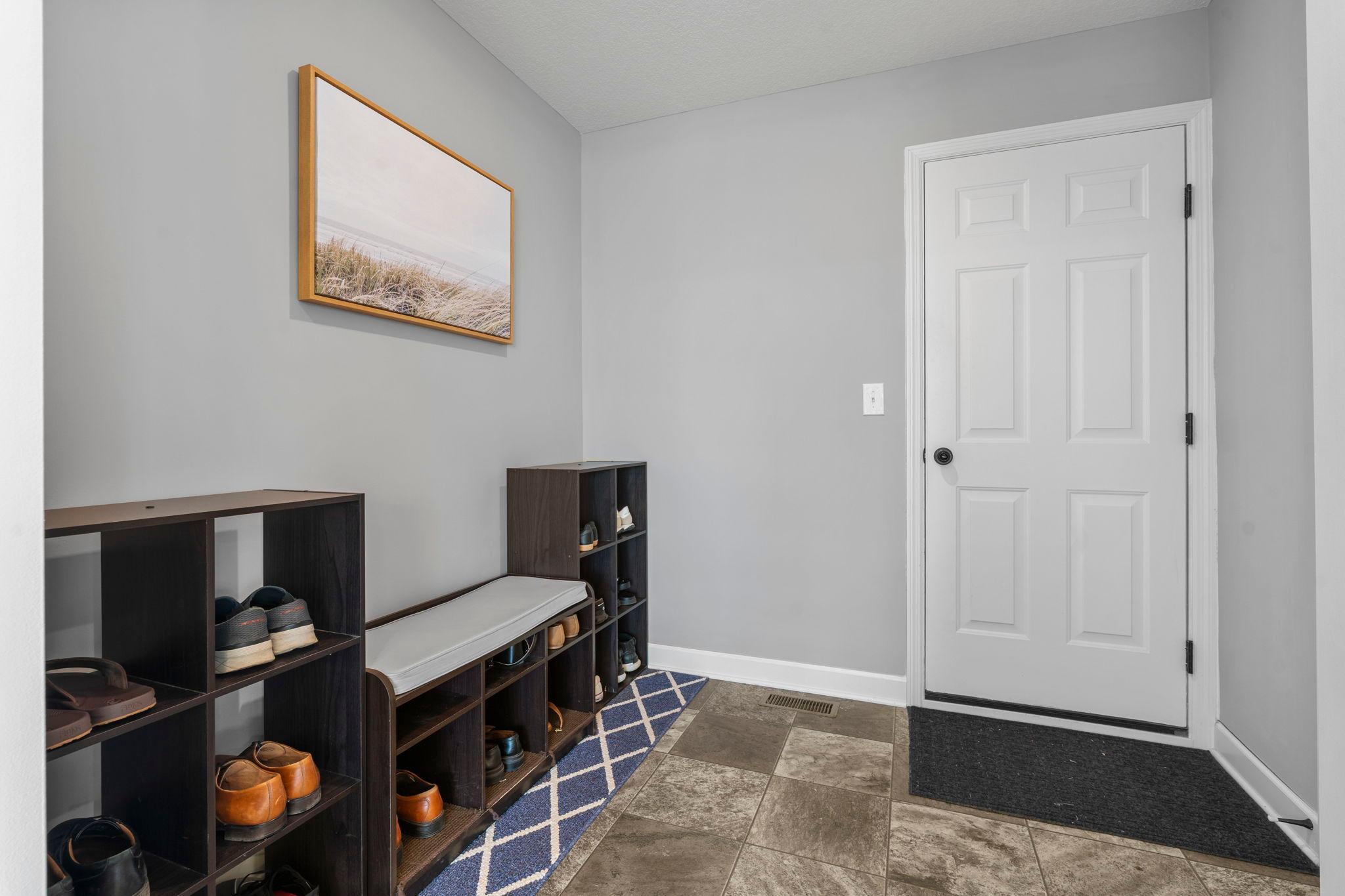 Mud room area