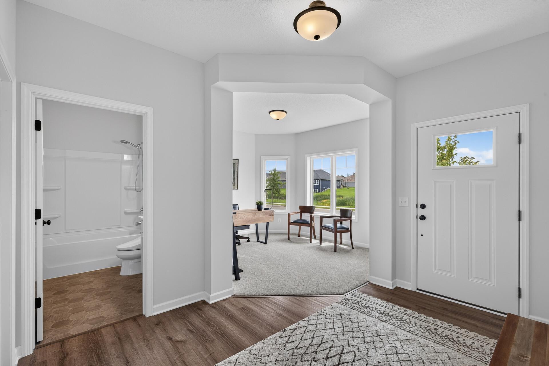 Foyer view to office