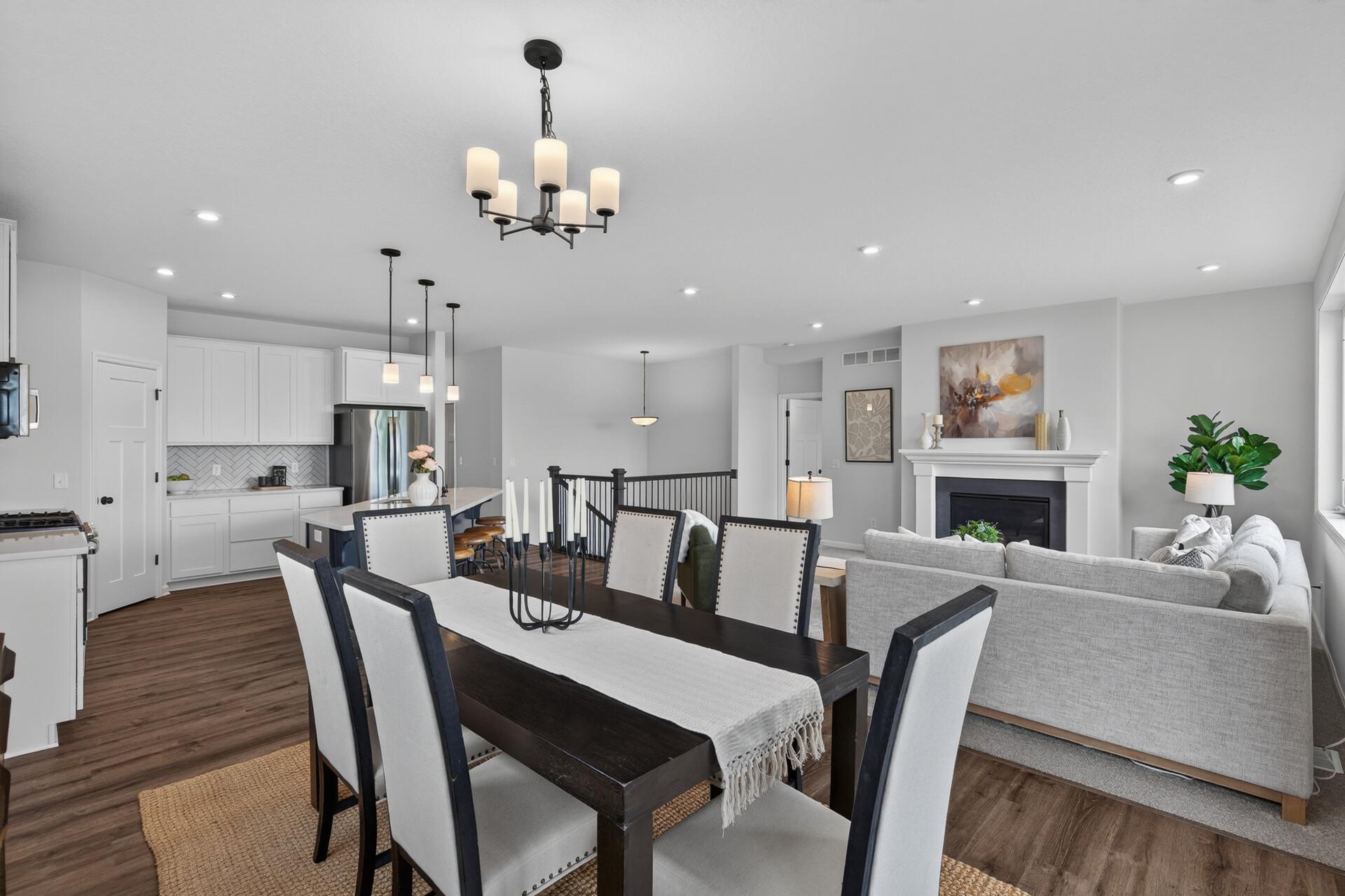 Spacious dining area perfect for those large gatherings