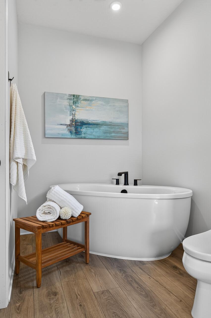 Take a soak in this oversized tub