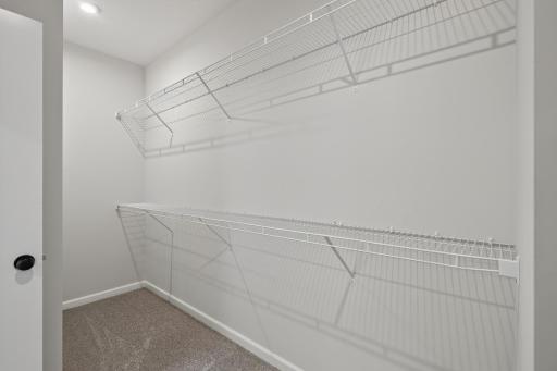 Lots of space in the primary walk in closet