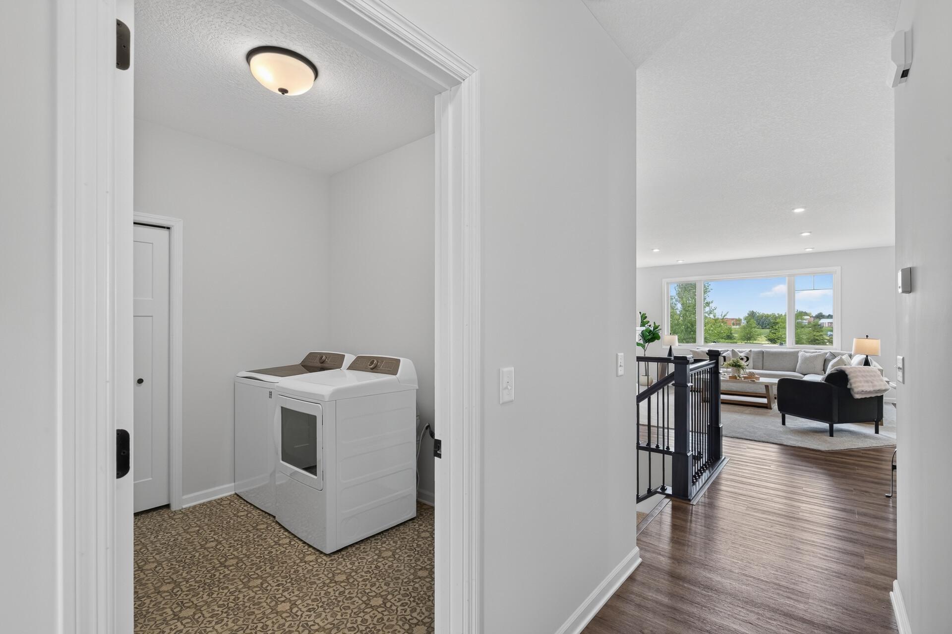 Main level laundry room