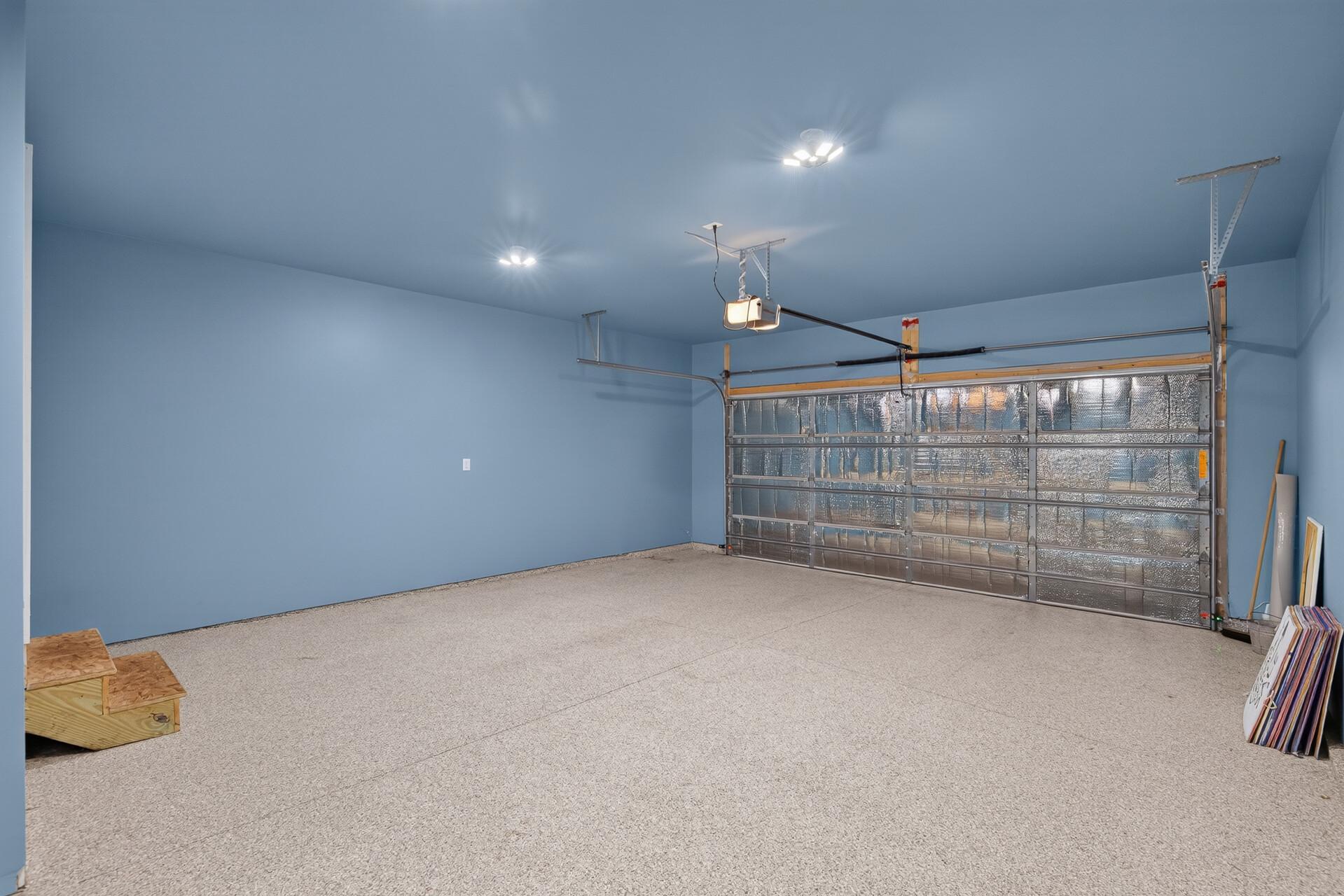 Epoxy coated floors. 24' deep