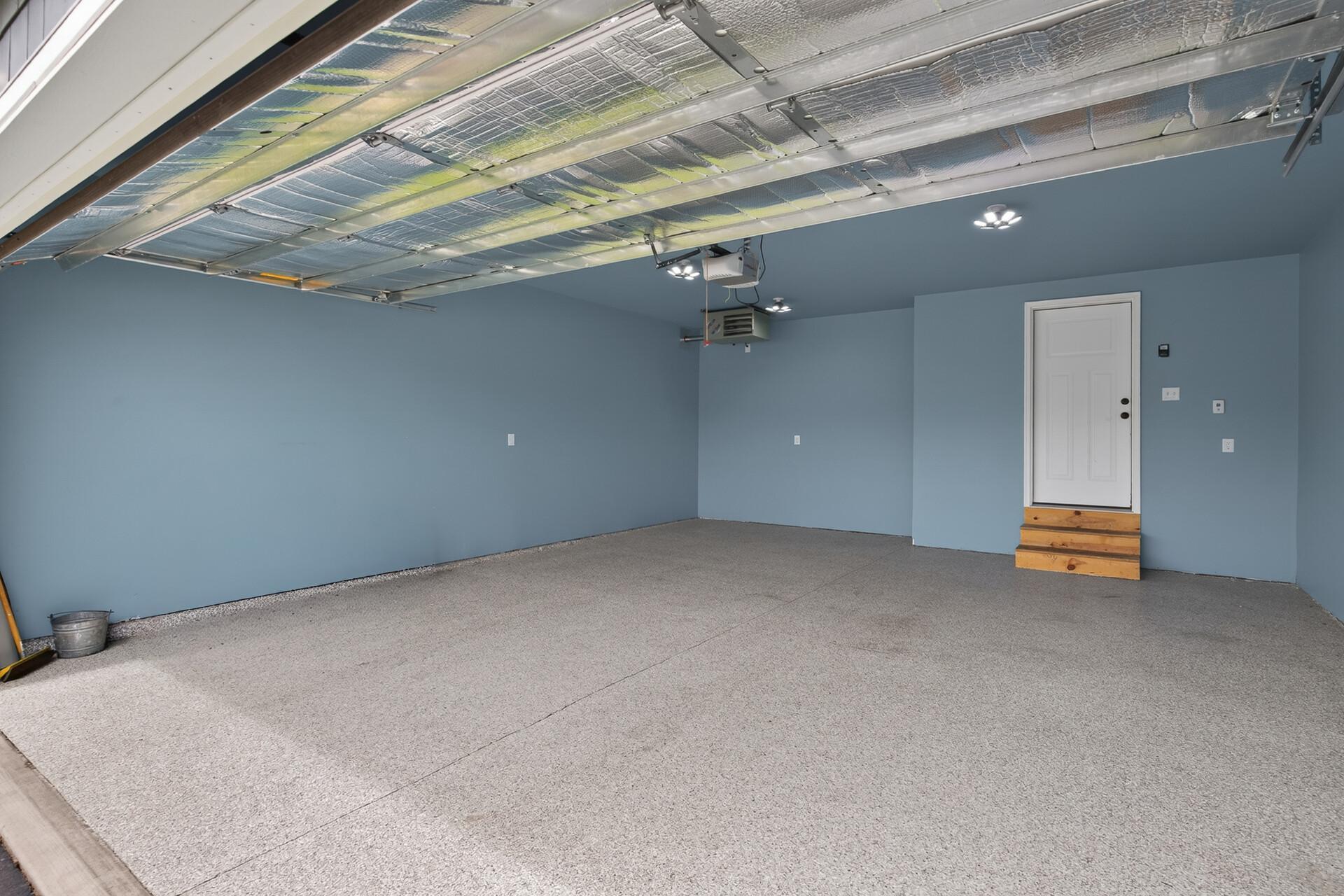 Heated and full insulated garage