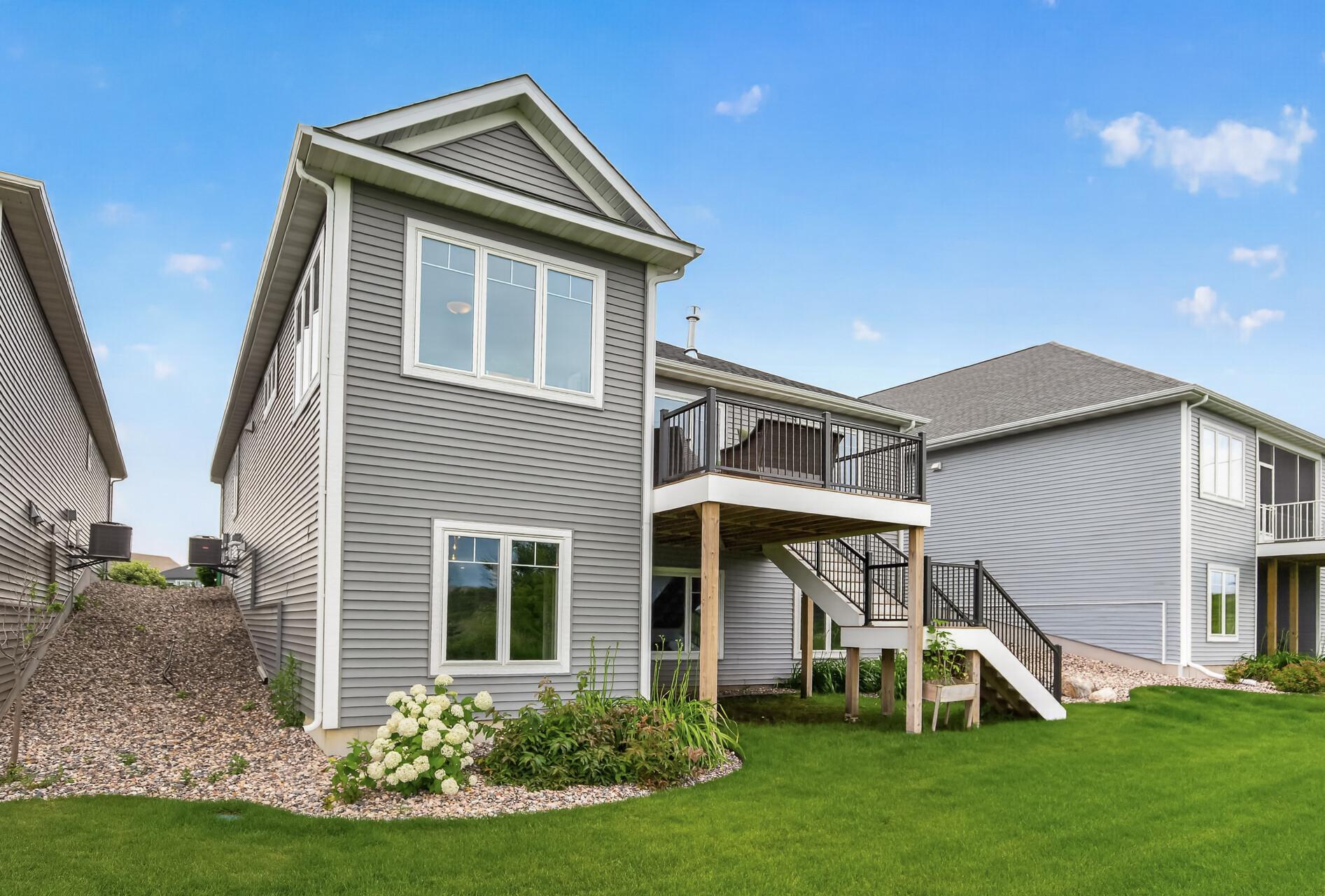 Maintenance free decking with stairs