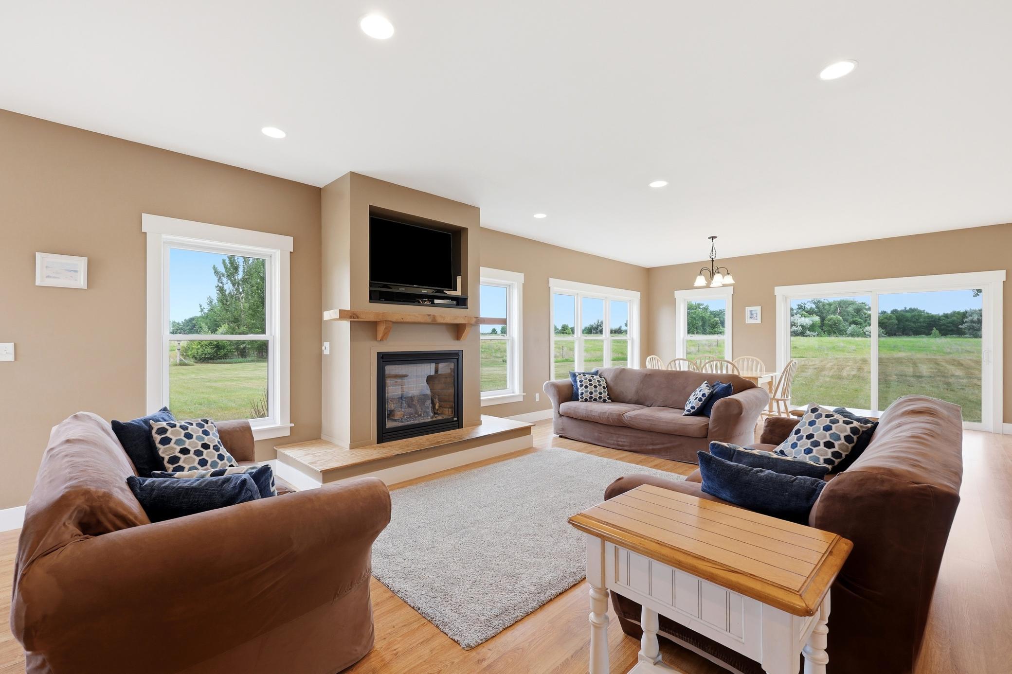 Fireplace to gather around