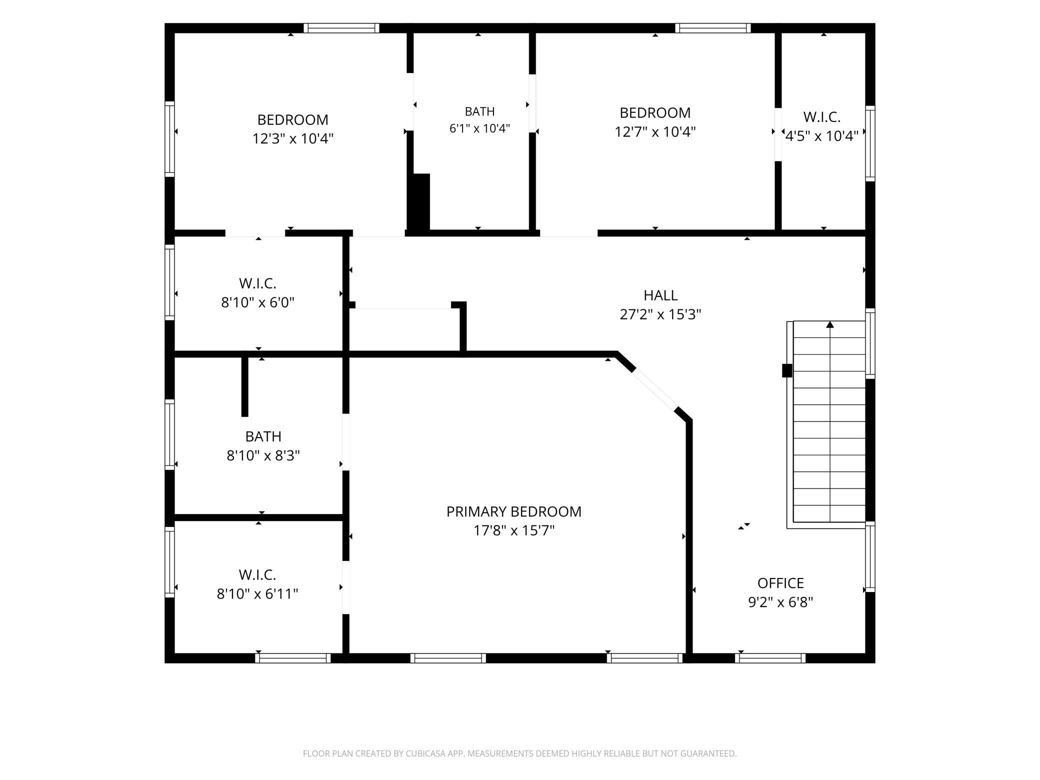 Home Upper Level Floorplan
