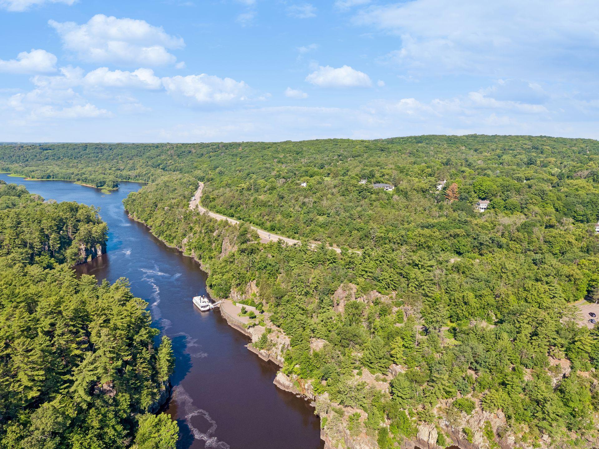 This spacous 1.1 acre lot is backs up to Interstate Park