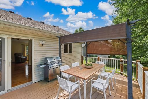 Virtually staged deck.