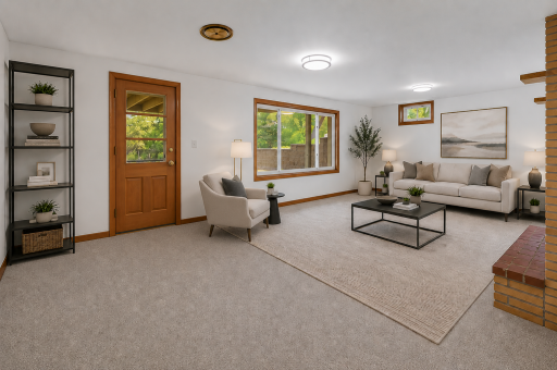 The refreshed lower level provides brand new carpet, professional paint, new light fixtures and a convenient walk out to the back yard! VS room