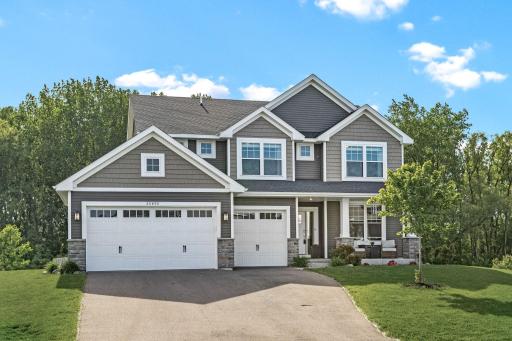 Welcome to 20490 Ginger Court in Lakeville! This beautiful 2022 Lennar built home (Lewis model) is perfectly situated on a cul-de-sac street with mature trees and a pond behind for privacy. Extended garage w/electric vehicle charger.