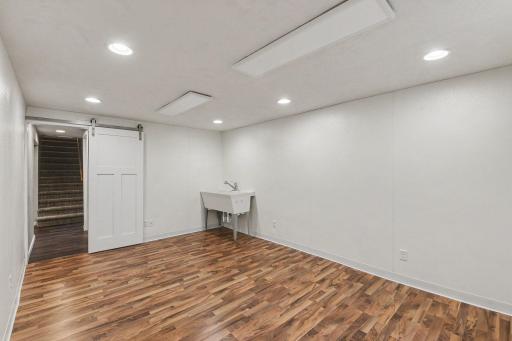 Basement bedroom/or bonus room with egress window.
