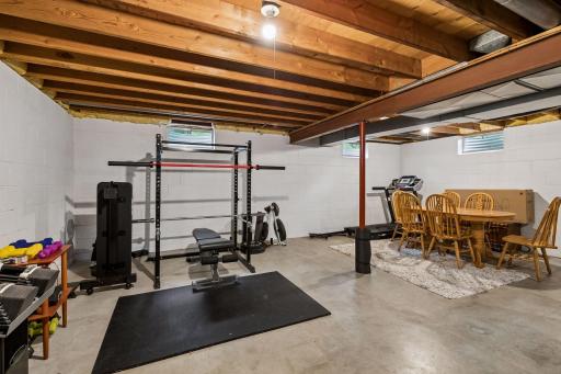 unfinished basement - so many possibilities !