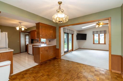 View of Dining Room, Kitchen, Family Room