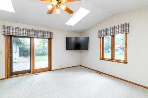 Family Room Addition with Sky Lights and Vaulted Ceilings