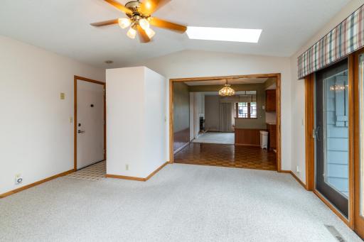 Family Room with Direct Access From Garage