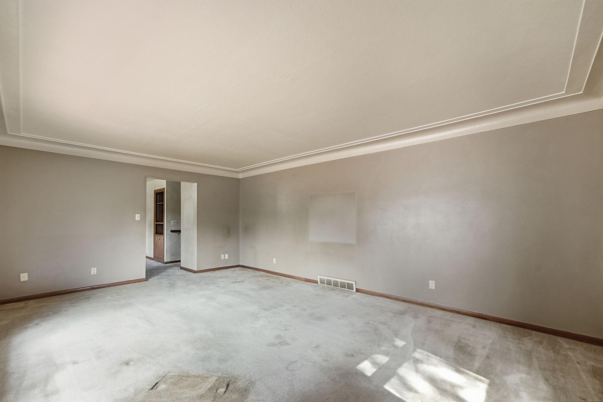 Allows for various furniture arrangements.
