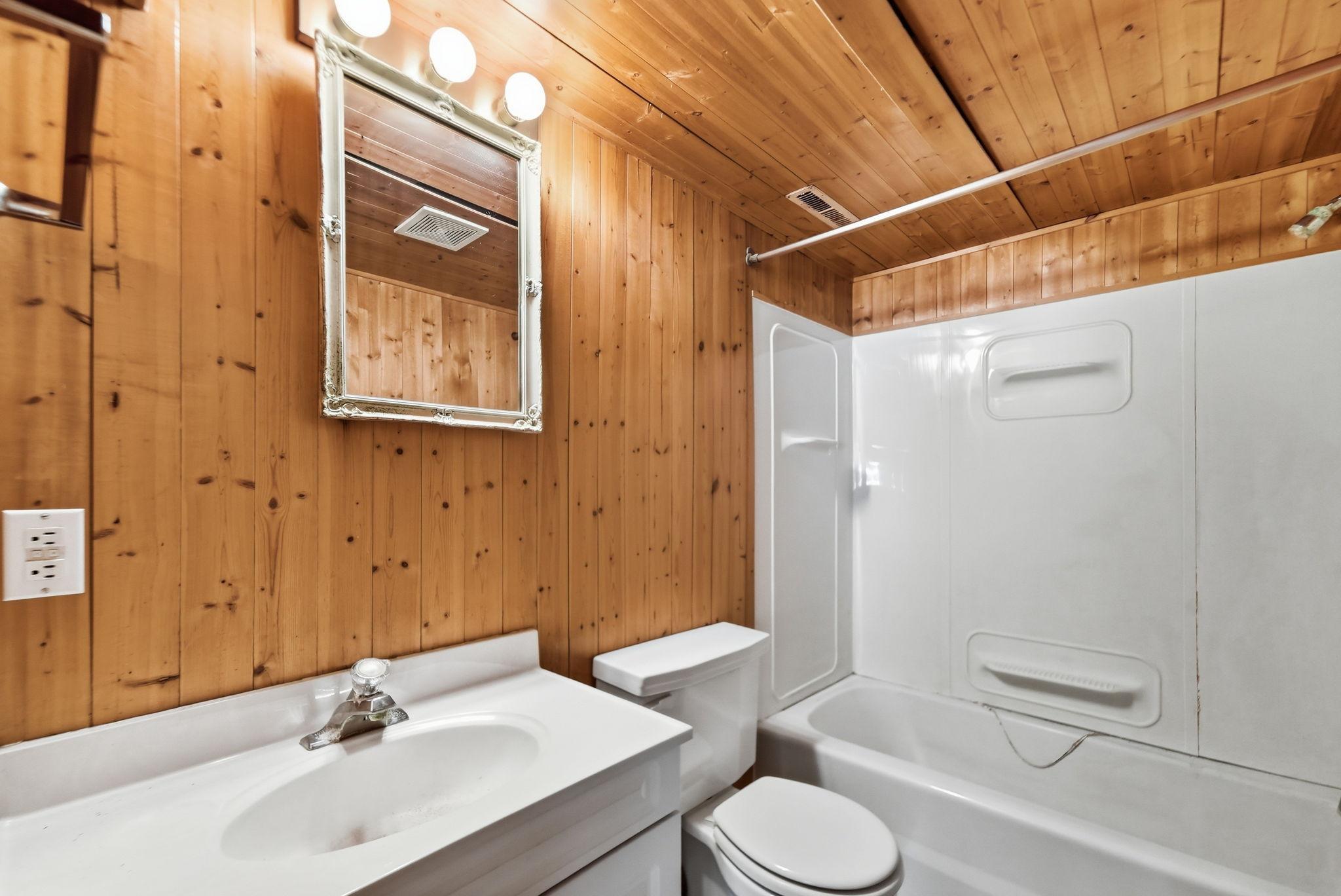 Lower level full bathroom.