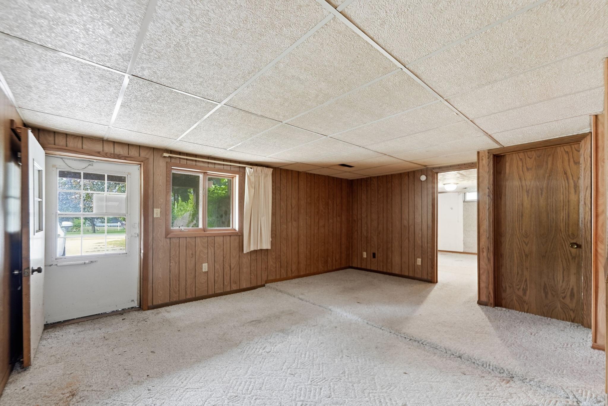 Lower level walks out to the front driveway.
