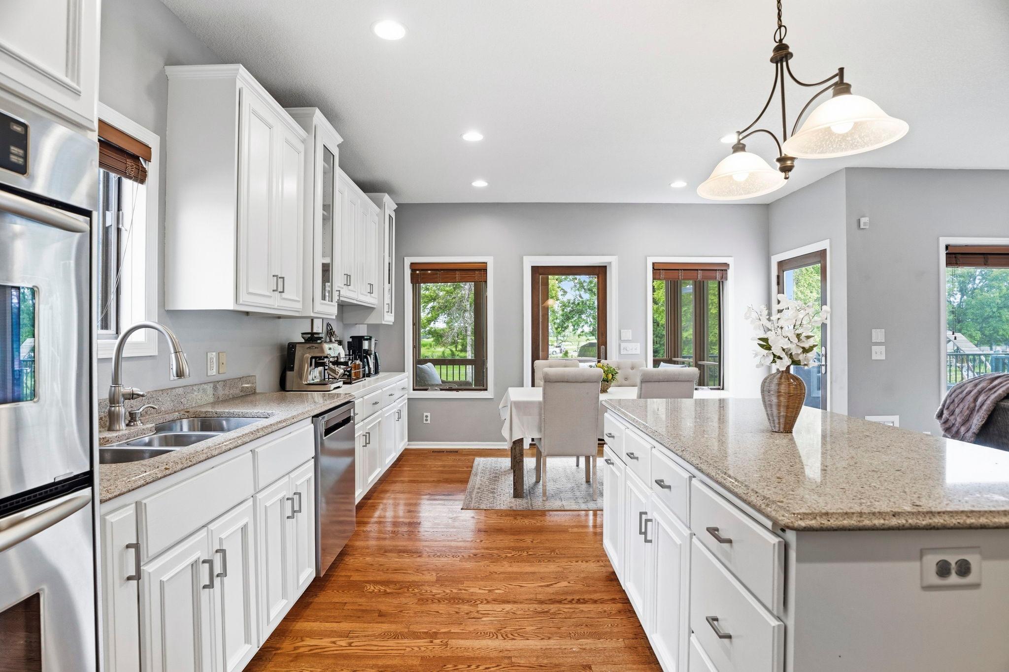 Abundant storage in 42" cabinetry.