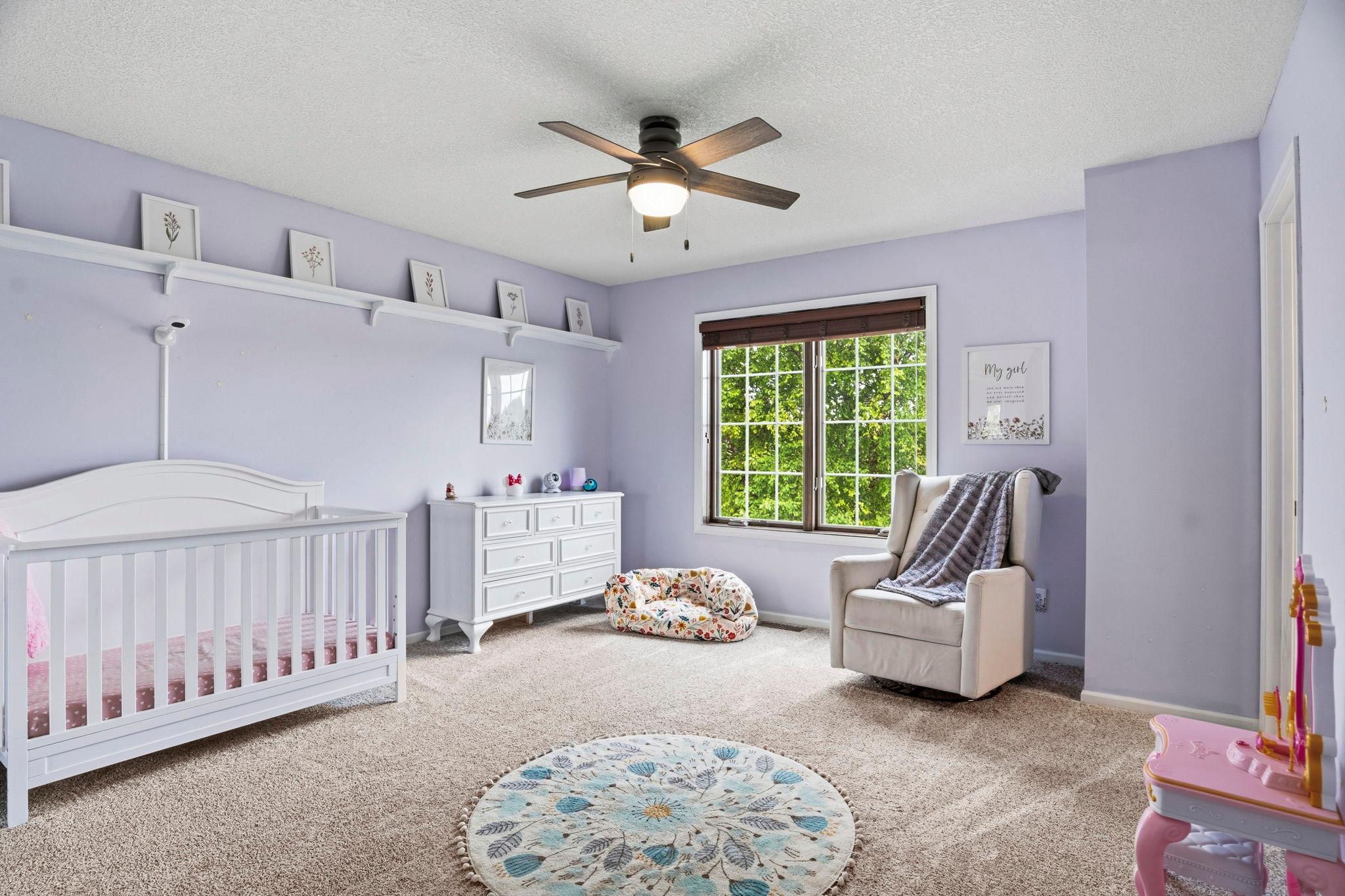 There are three other bedrooms on the upper level. Bedroom #2 is 14x13 with a shared full bath.
