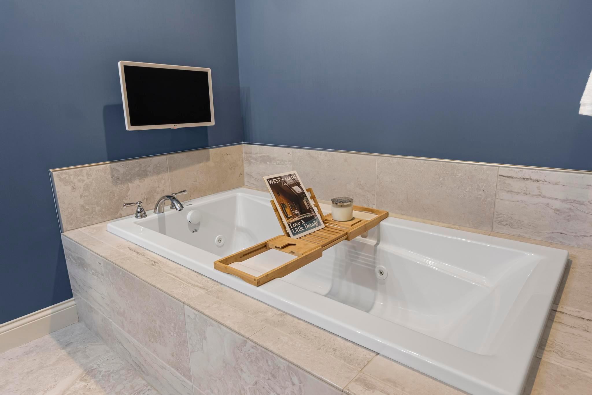 Lower-Level Custom Spa Bathroom