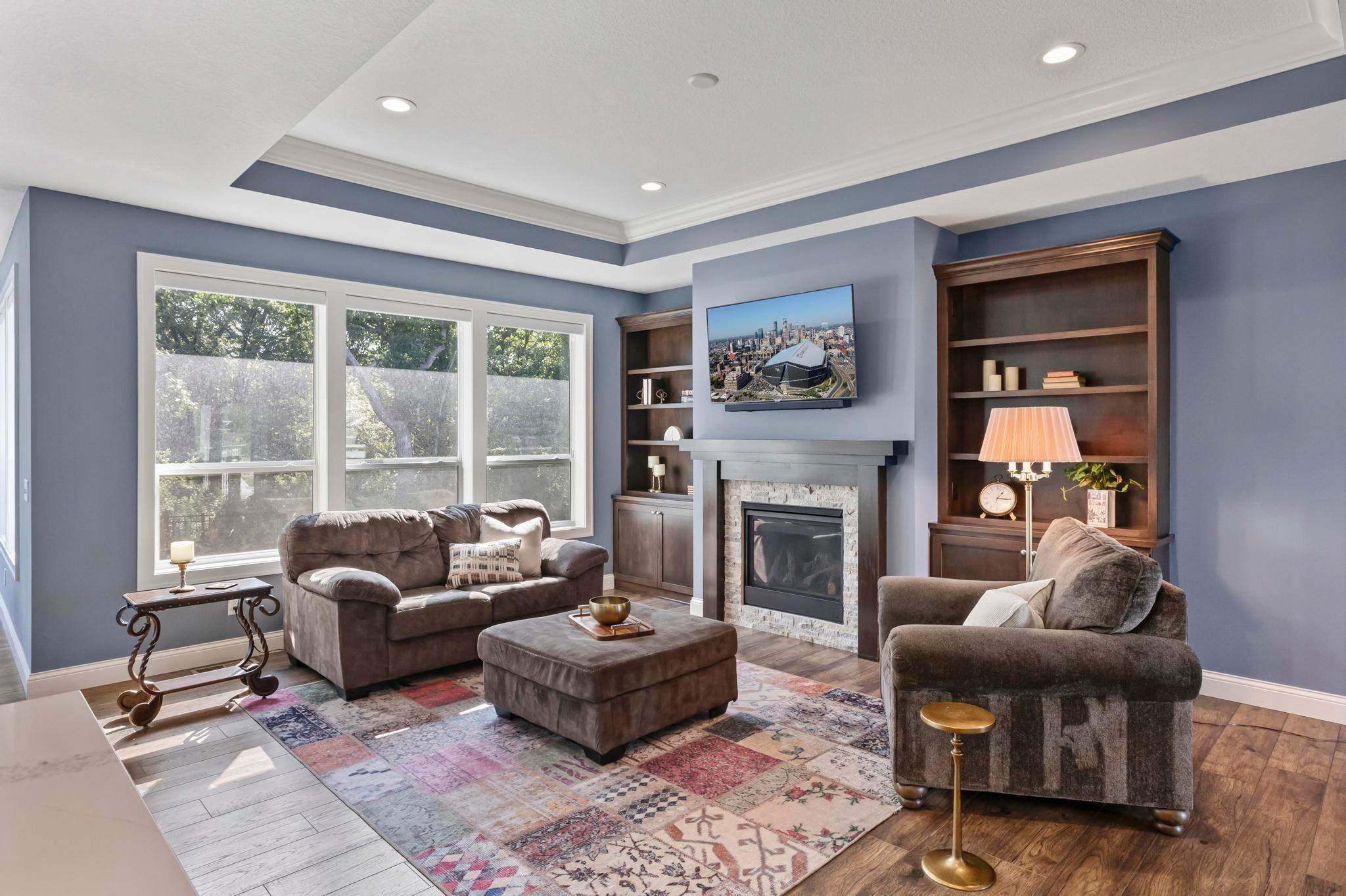 Spacious Great Room With Custom Details