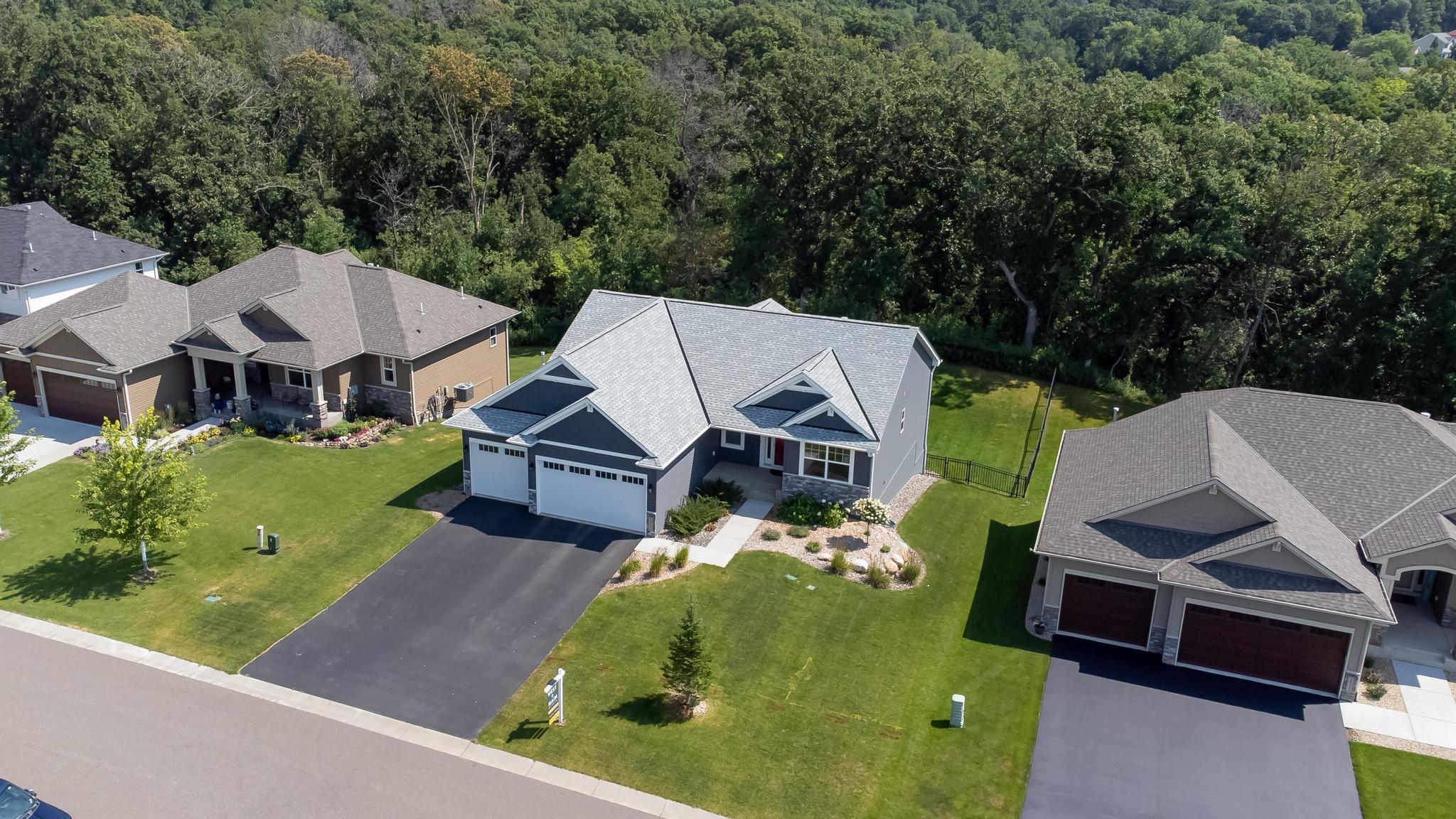 Aerial View Of Custom-Built Home