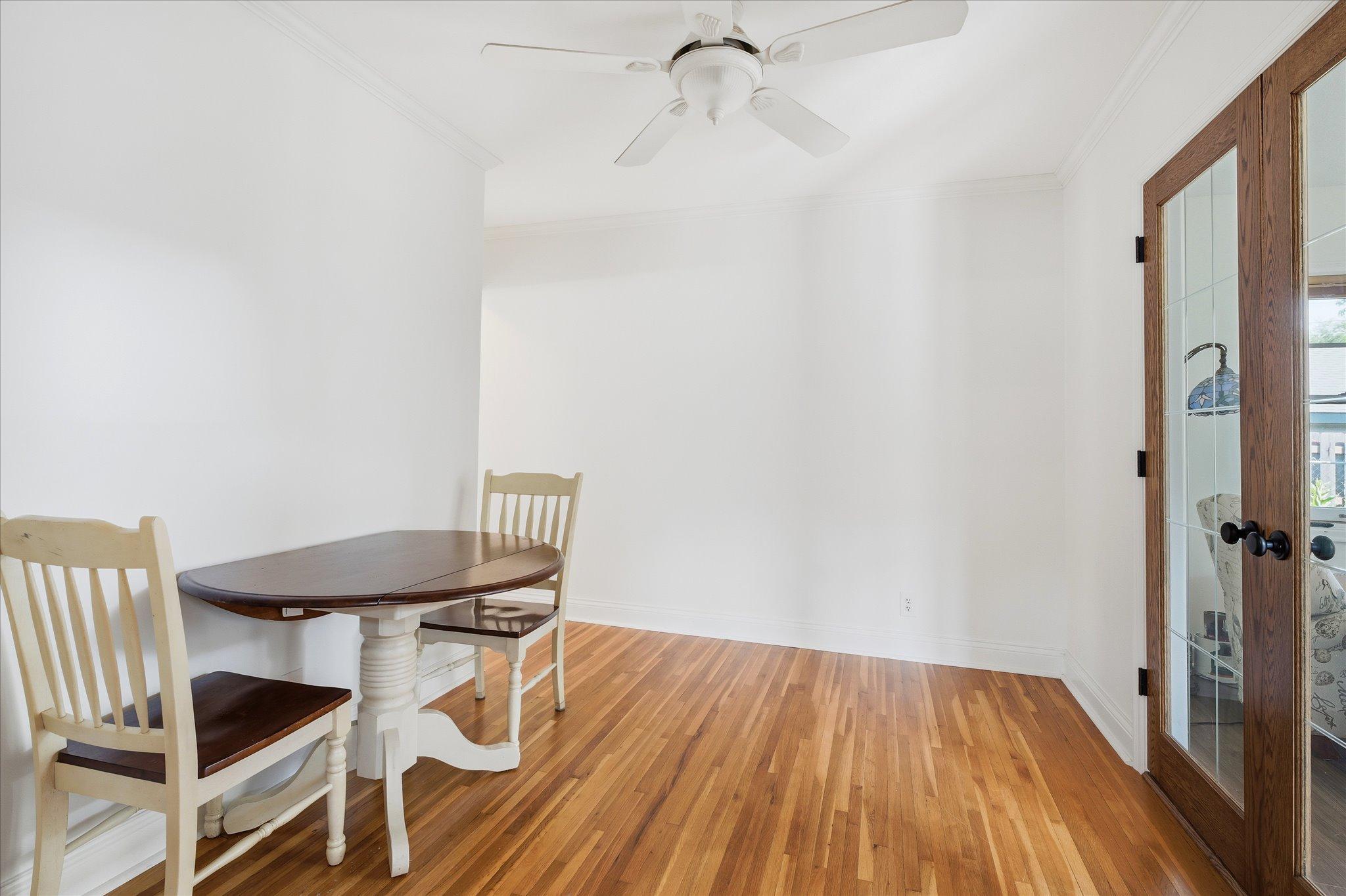 The dining area offers the perfect setting for everyday meals