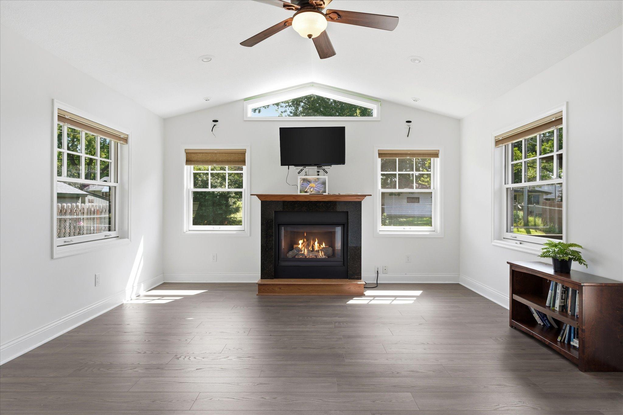 The impressive vaulted family room addition creates an inviting space to gather and entertain!