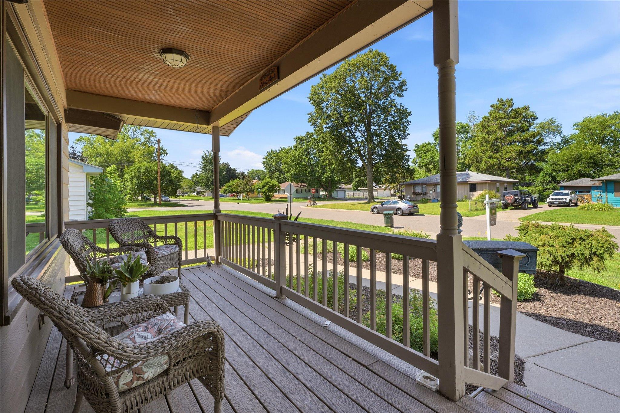 Start or end your days on the welcoming front porch offering the perfect place to relax and enjoy the outdoors!