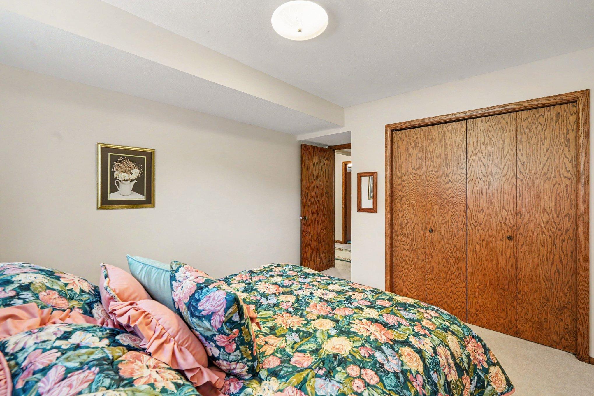 Generous closets throughout the home.