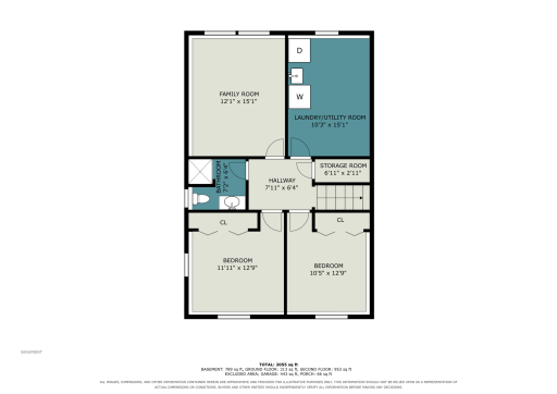 436 Rice Creek Boulevard Northeast - BASEMENT_ WITH SQ FT.png