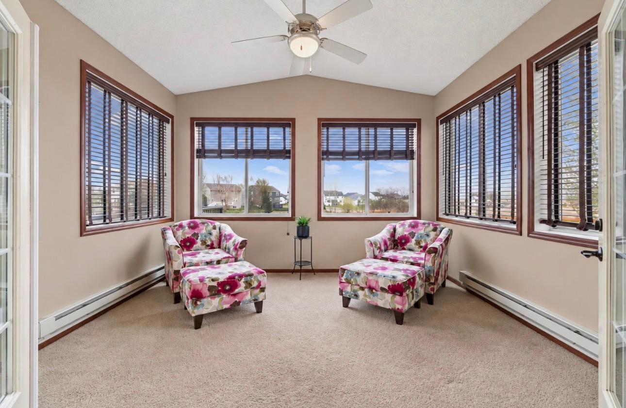Inviting four-season porch