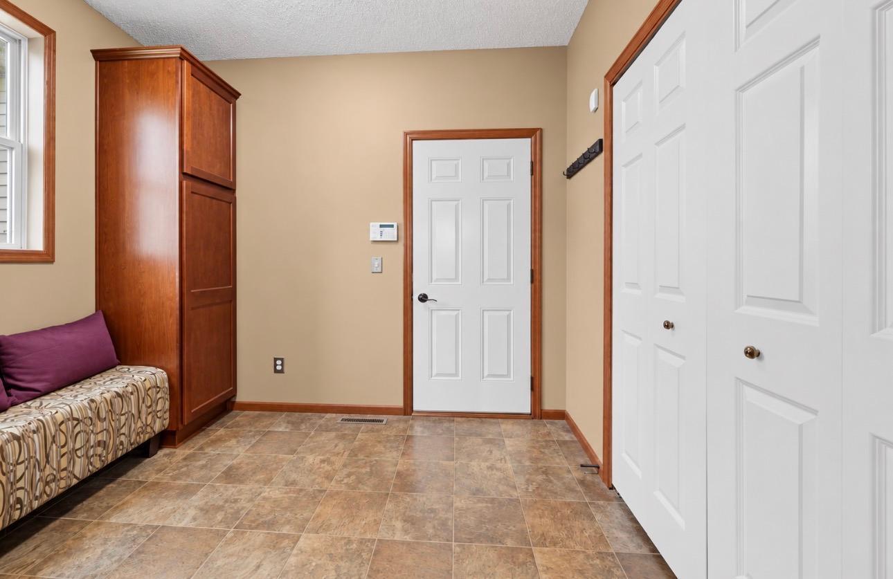 Mud room entrance to garage