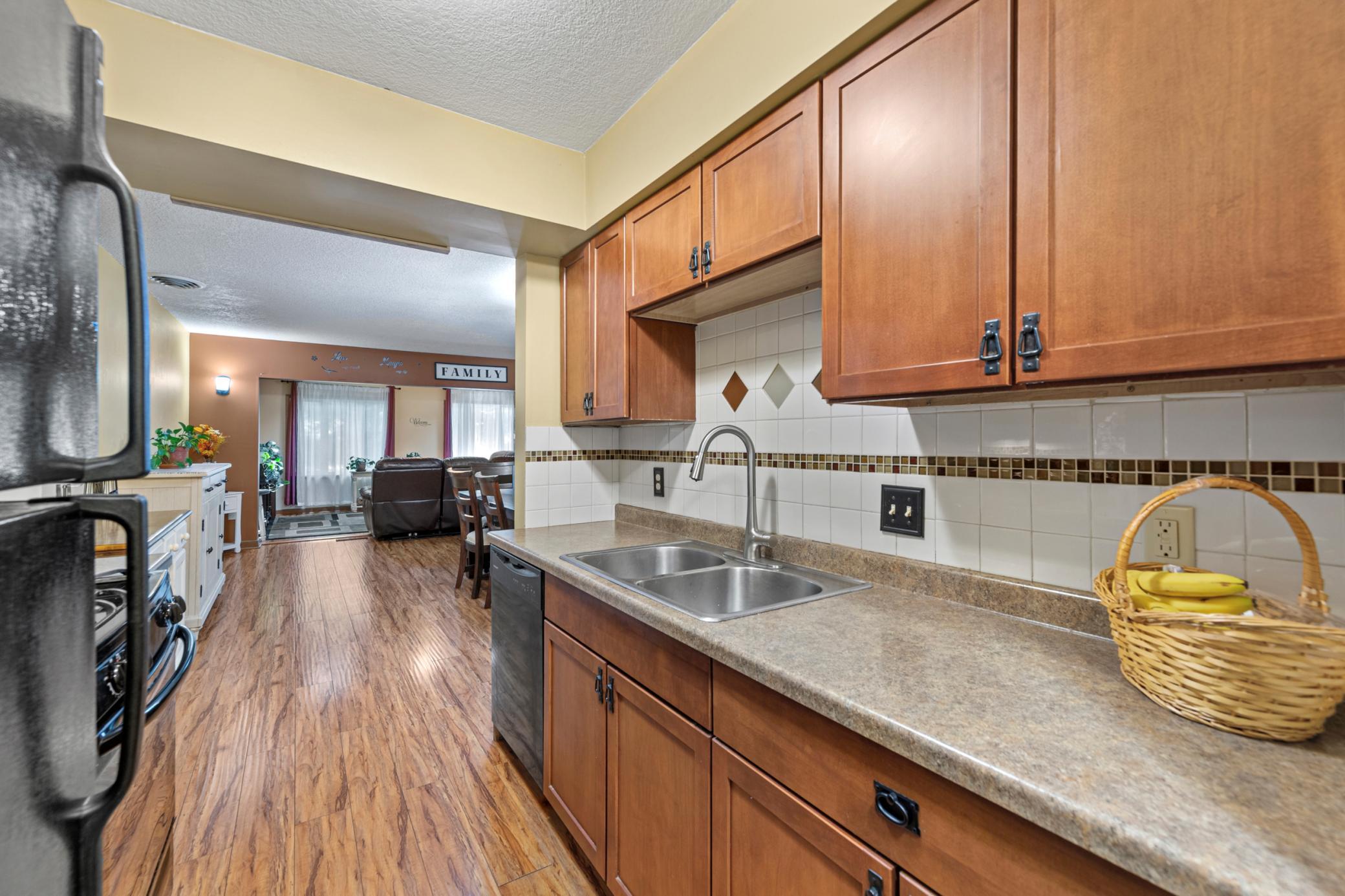Kitchen towards dining room