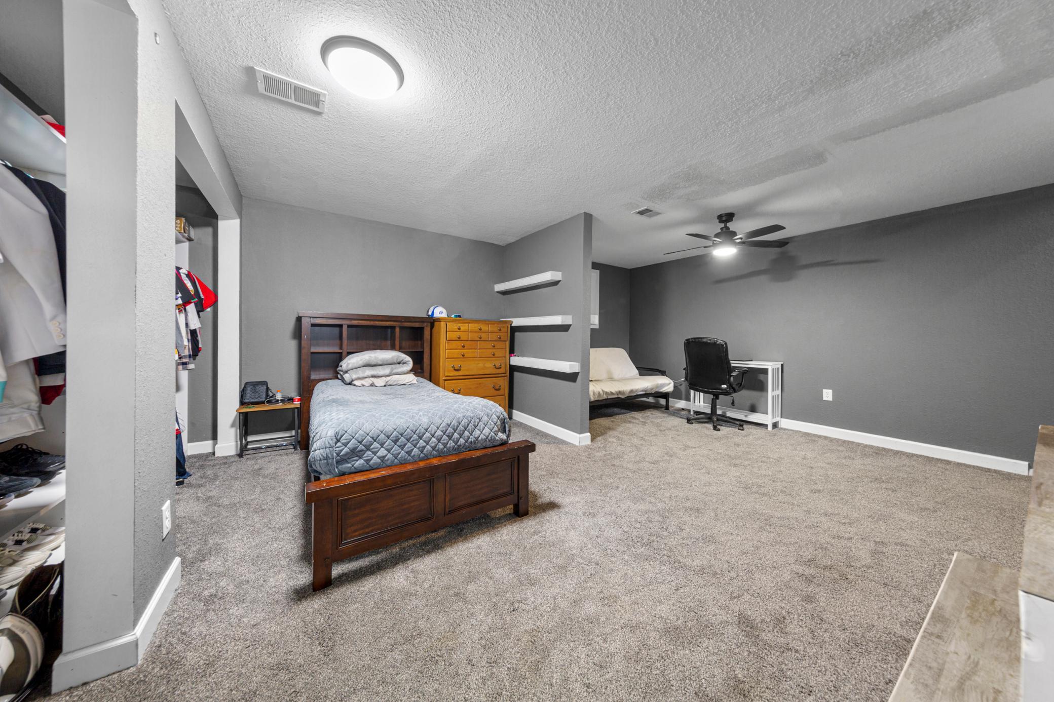 Lower level bedroom suite