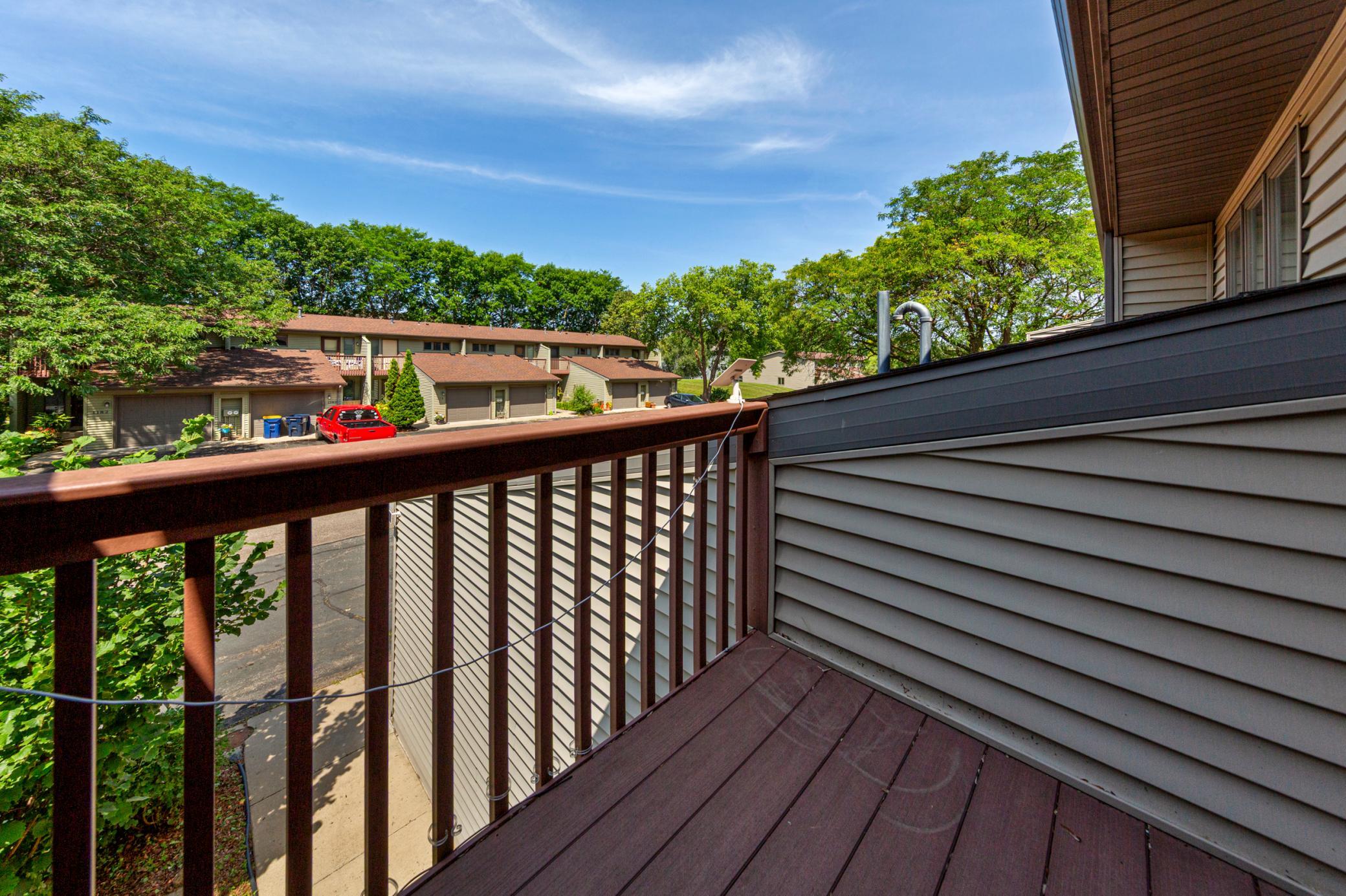 balcony at the upper steps landing