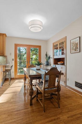 French doors open to your backyard