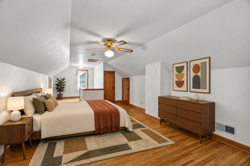 Bedroom 3 of 4 - Upstairs w/ 2 closets (virtually staged)