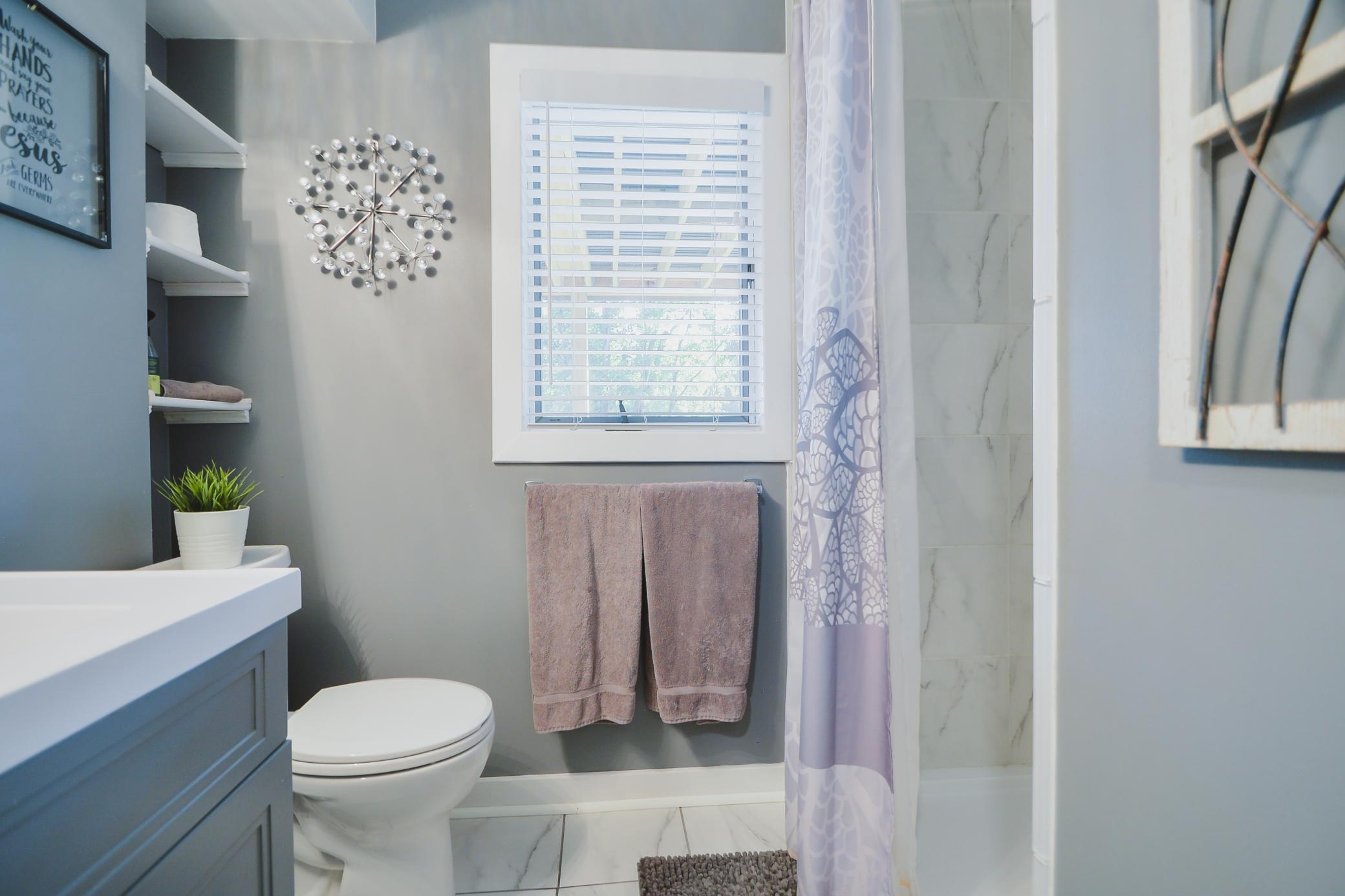 Lower level 3/4 bathroom