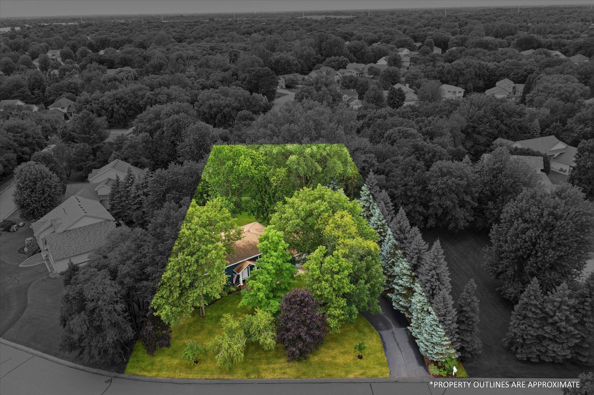 Situated on a private and scenic .83 acre lot
