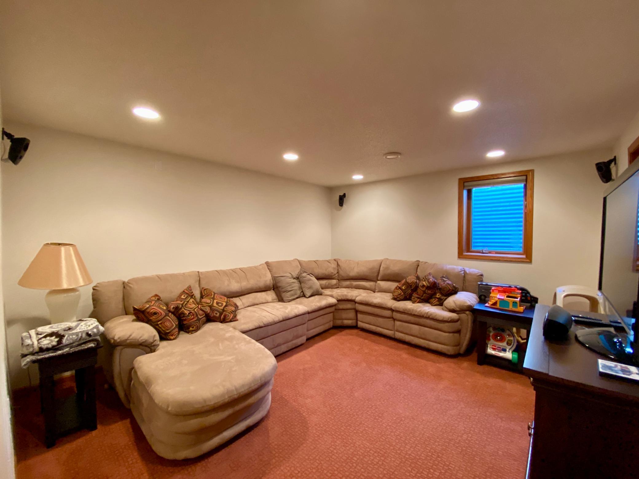 basement family room