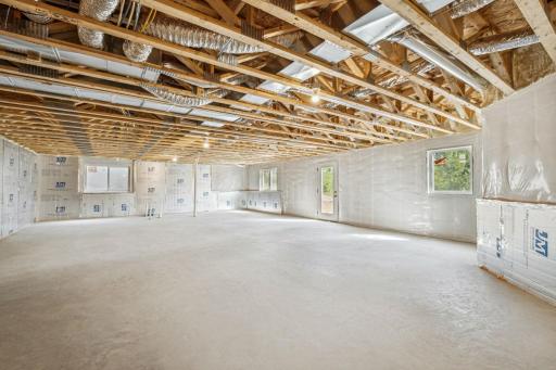 Unfinished walkout lower level - add family room, bath, and 2 bedrooms!