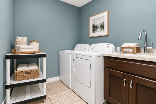 Main Floor Laundry. *Photos have been virtually staged to showcase decor